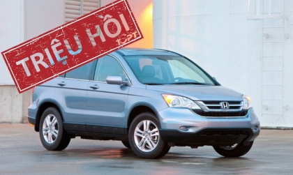 Triệu hồi Honda CR-V vì hệ thống treo bị lỗi